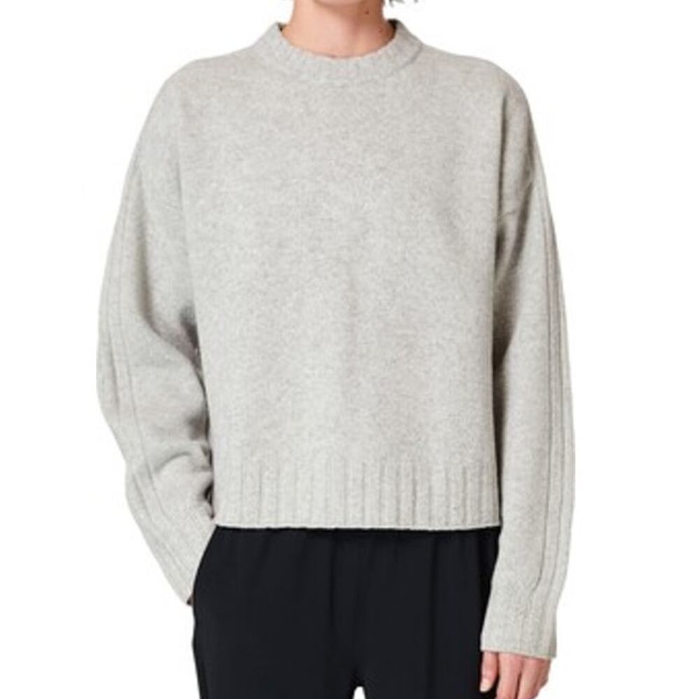 Sweaty Betty Mountain Wool Blend Crewneck Sweater Gray Women's Size 0-2 GUC